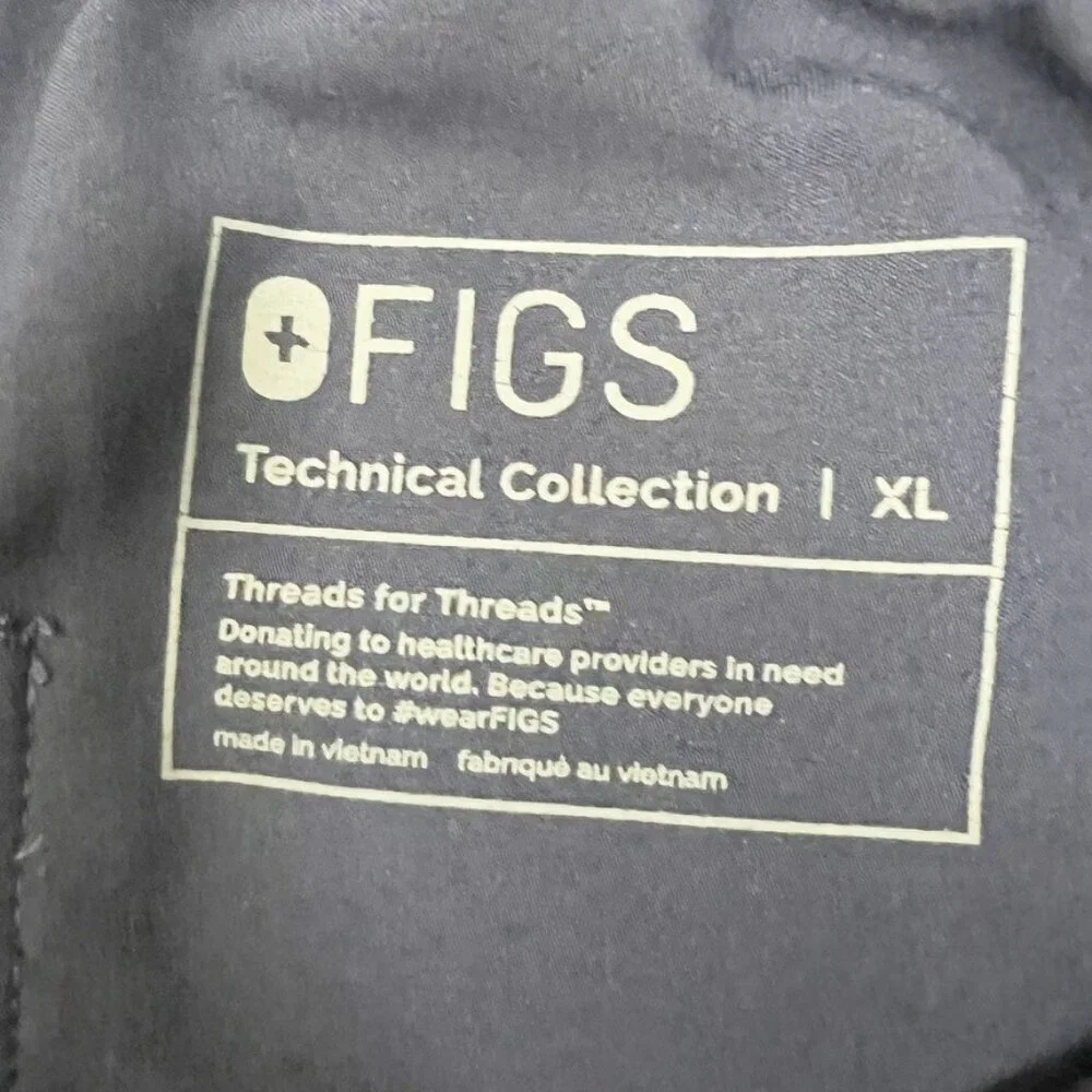 Figs Technical Collection Pisco Basic Scrub Pants Men's Size XL Navy Pull On